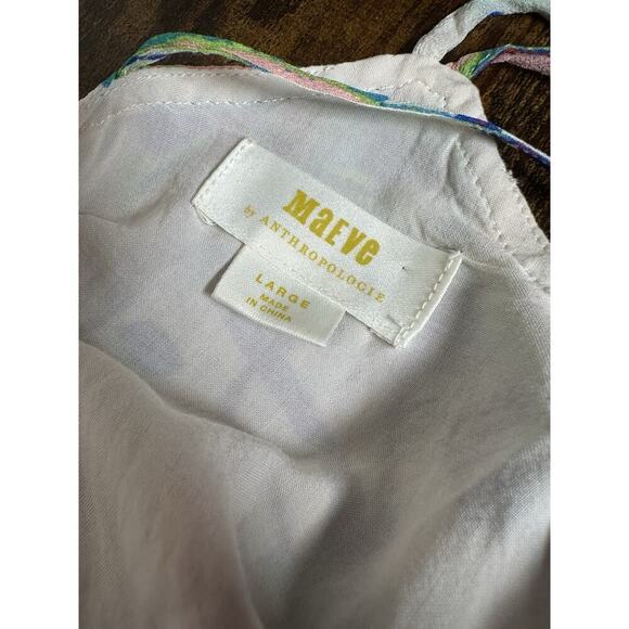 ANTHROPOLOGIE + MAEVE St Lucia Tank Top‎ Womens Sz L Cottagecore Fairy Feminine - Picture 7 of 10